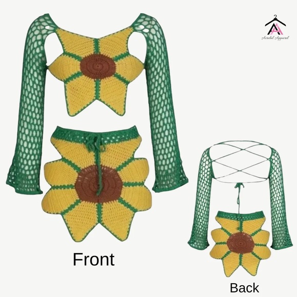 Airebil Apparel Sunflower Skirt Set - Picture 3 of 3